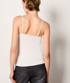 Etam 100% Cotton Camisole ECRU Fashion