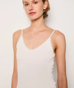 Etam 100% Cotton Camisole ECRU Fashion