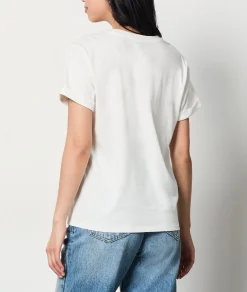 Etam "Amour" Print Cotton T-shirt ECRU Hot