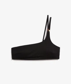 Etam Asymmetric Bikini Top Bralette BLACK Shop