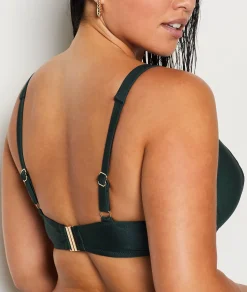 Etam Balconette Bikini Top GREEN Flash Sale