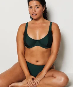 Etam Balconette Bikini Top GREEN Flash Sale