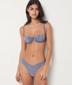 Etam Balconette Iridescent Bikini Top LIGHTGREY Best Sale