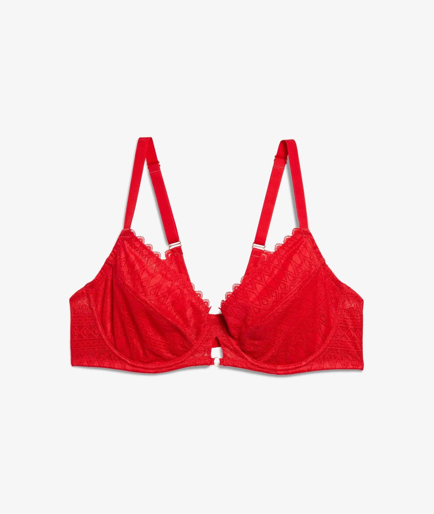 Etam Balconette Minimizer Bra with -1 Size Effect RED Shop