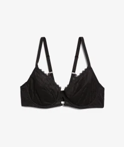 Etam Balconette Minimizer Bra with -1 Size Effect BLACK Cheap