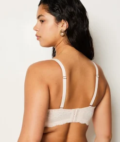 Etam Bandeau coques fines bretelles amovibles - bonnet D ROSEPOUDRE Best Sale