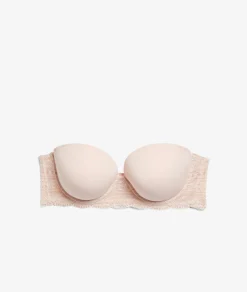 Etam Bandeau coques fines bretelles amovibles - bonnet D ROSEPOUDRE Best Sale
