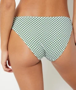 Etam Bikini Bottom with Pattern GREEN Hot
