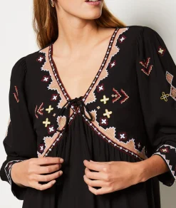 Etam Blouse brodée NOIR Best Sale