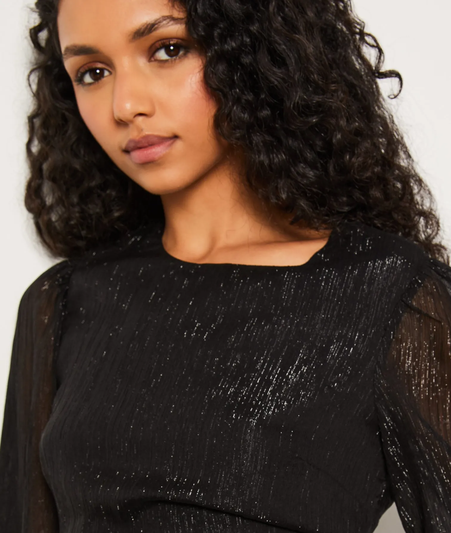 Etam Blouse courte à paillettes dos nu NOIR Discount