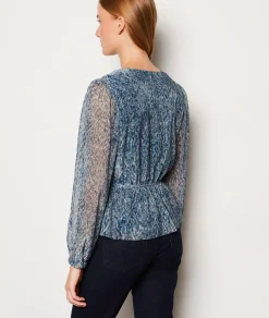 Etam Blouse manches longues irisée IMPFDMARINE Online
