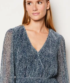 Etam Blouse manches longues irisée IMPFDMARINE Online