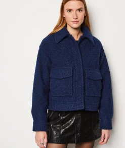 Etam Blouson effet bouclette BLEUNUIT Online