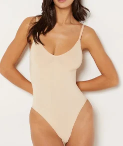 Etam Bodysuit - Medium Control NUDE Sale