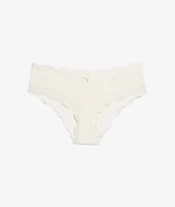 Etam Boyshorts With Lace Details WHITE Store