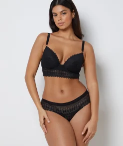 Etam Bra N.5 - The Lightly Lined Plunge Bra BLACK Hot