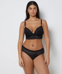 Etam Bra N.5 - The Lightly Lined Plunge Bra BLACK Hot
