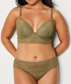 Etam Bra N.5 - The Lightly Lined Plunge Bra KHAKI Shop