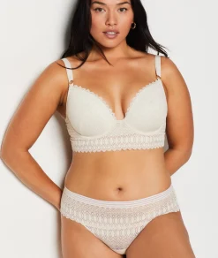 Etam Bra N.5 - The Lightly Lined Plunge Bra LINEN Cheap