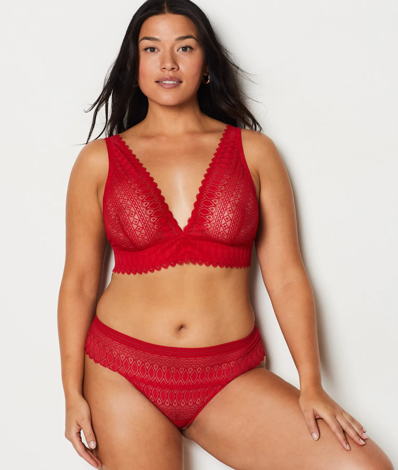 Etam Bra N.8 - The Wireless Triangle Scarf RED Store