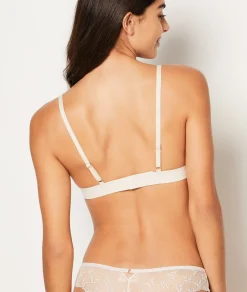 Etam Bra N.8 - The Wireless Triangle with Spacer Cups ECRU Cheap