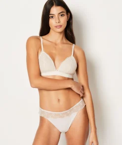 Etam Bra N.8 - The Wireless Triangle with Spacer Cups ECRU Cheap
