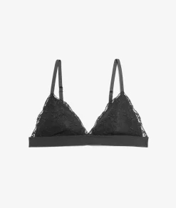 Etam Bra N.8 - The Wireless Triangle with Spacer Cups BLACK Flash Sale