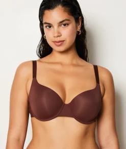Etam Bra No. 4 - Lightly Lined Demi Bra CHOCOLAT Cheap