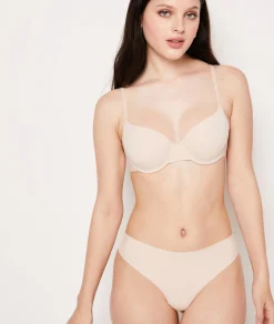 Etam Bra No. 4 - Lightly Lined Demi Bra LINEN Cheap