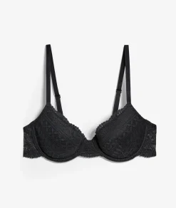 Etam Bra No. 4 - Lightly Lined Demi Bra NOIR Fashion