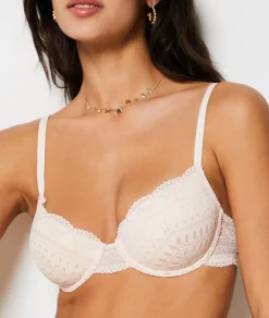 Etam Bra No. 4 - Lightly Lined Demi Bra ROSEPOUDRE Flash Sale