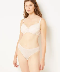 Etam Bra No. 4 - Lightly Lined Demi Bra ROSEPOUDRE Flash Sale