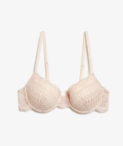 Etam Bra No. 4 - Lightly Lined Demi Bra ROSEPOUDRE Flash Sale
