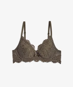 Etam Bra No. 2 - Plunging Push-Up VERTSAPIN Flash Sale