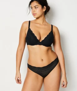 Etam Bra No. 2 - Plunging Push-Up NOIR Cheap