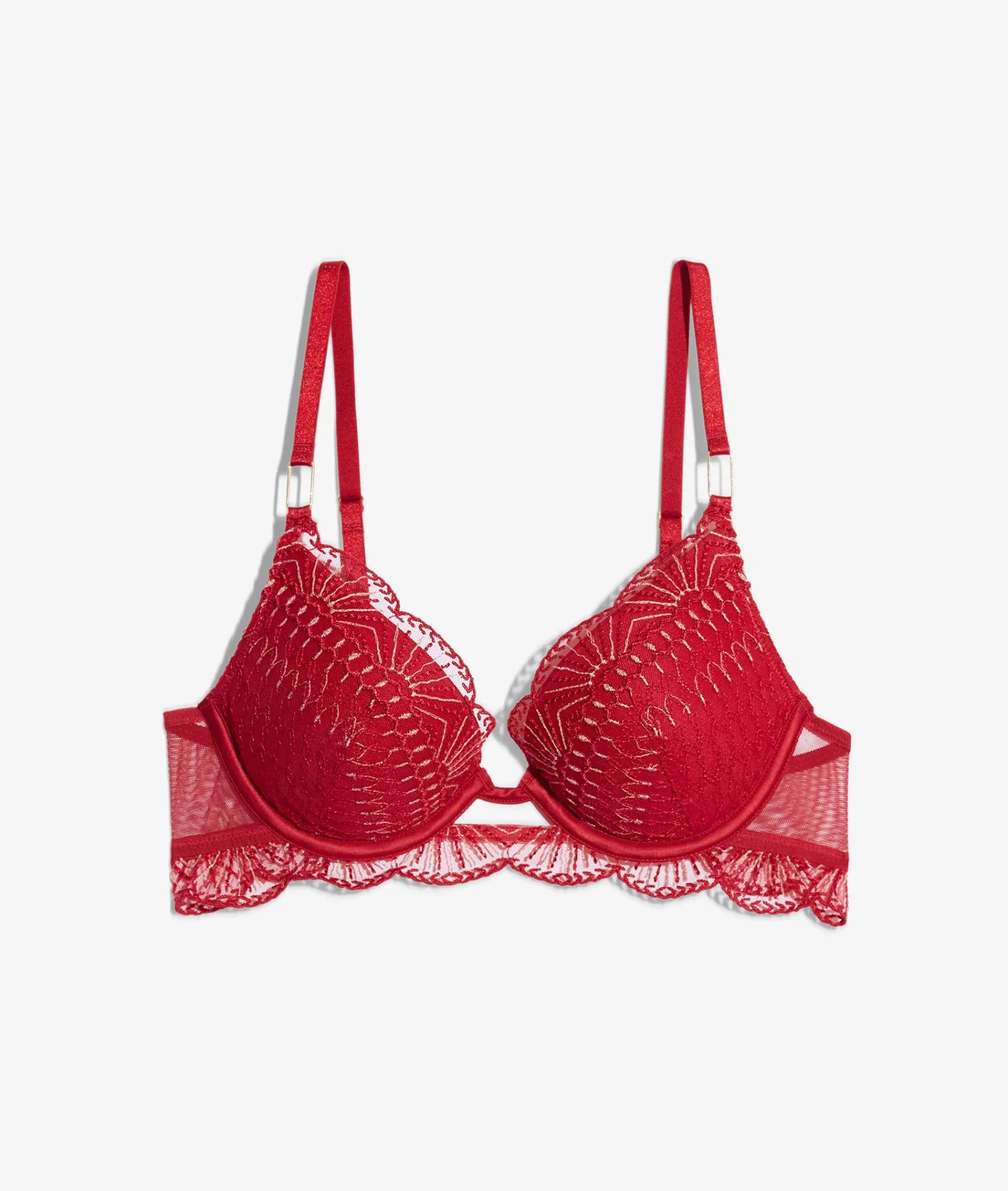 Etam Bra No. 2 - Plunging Push-Up ROUGE Best Sale