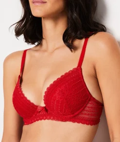 Etam Bra No. 2 - Plunging Push-Up RED Shop