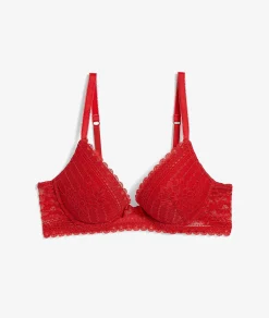 Etam Bra No. 2 - Plunging Push-Up RED Shop