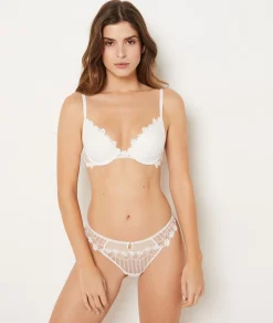 Etam Bra No. 2 - Plunging Push-Up WHITE Hot