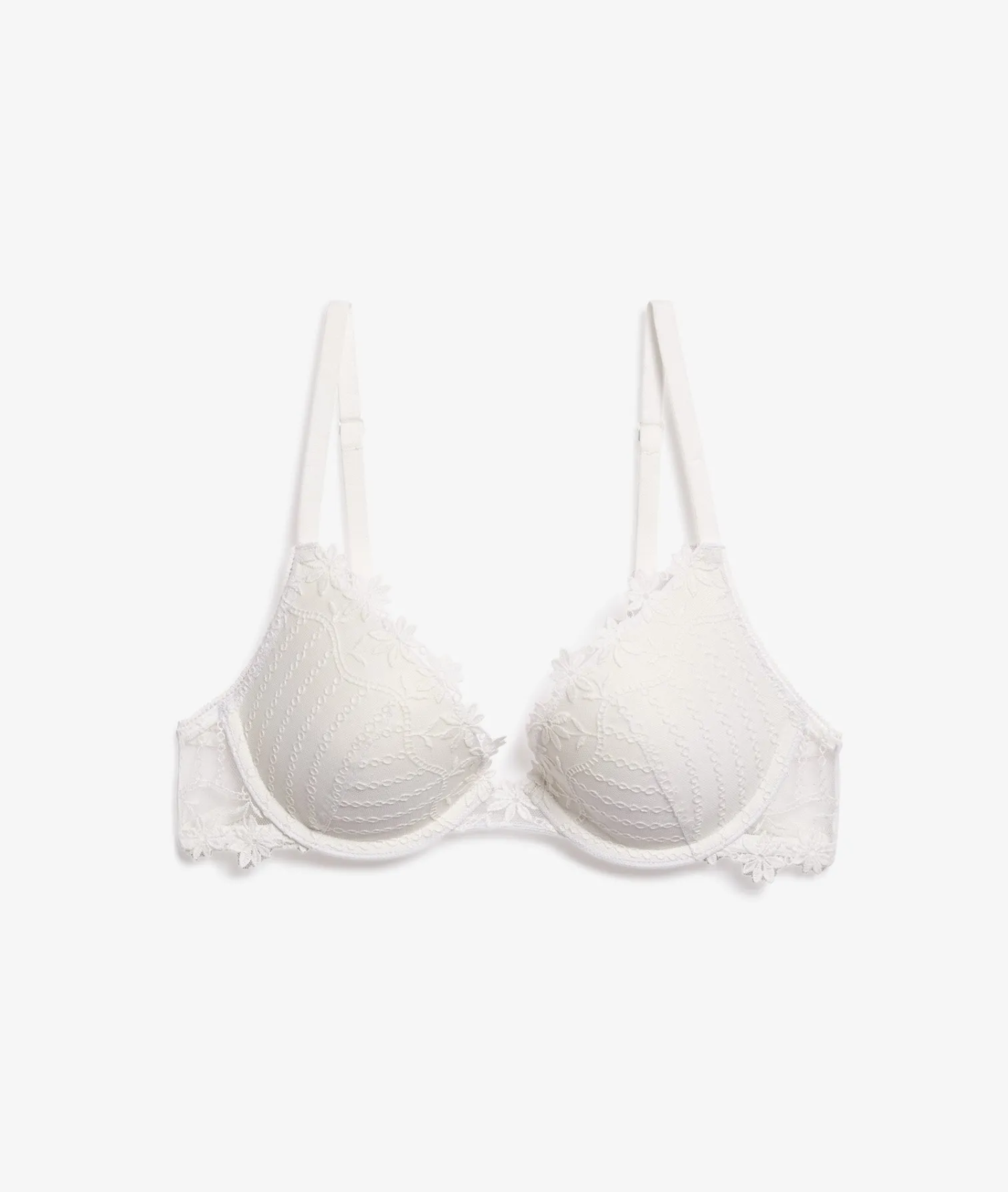 Etam Bra No. 2 - Plunging Push-Up WHITE Hot