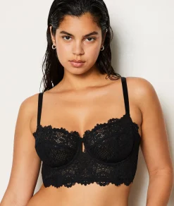 Etam Bra No. 9 - The Balconette Bustier NOIR Online