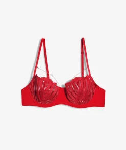 Etam Bra No. 9 - The Balconette Bra ROUGE New