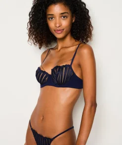 Etam Bra No. 9 - The Balconette Bra MARINE Fashion