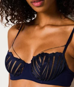 Etam Bra No. 9 - The Balconette Bra MARINE Fashion
