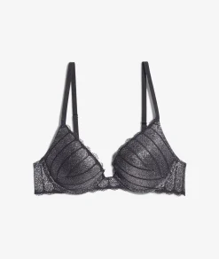 Etam Bra No. 2 - The Iridescent Plunge Push-Up NOIR Sale