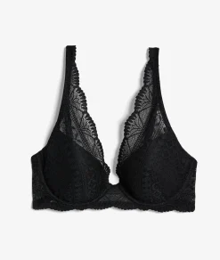 Etam Bra No. 6 - The Lightly Lined Wrap Bra NOIR Hot