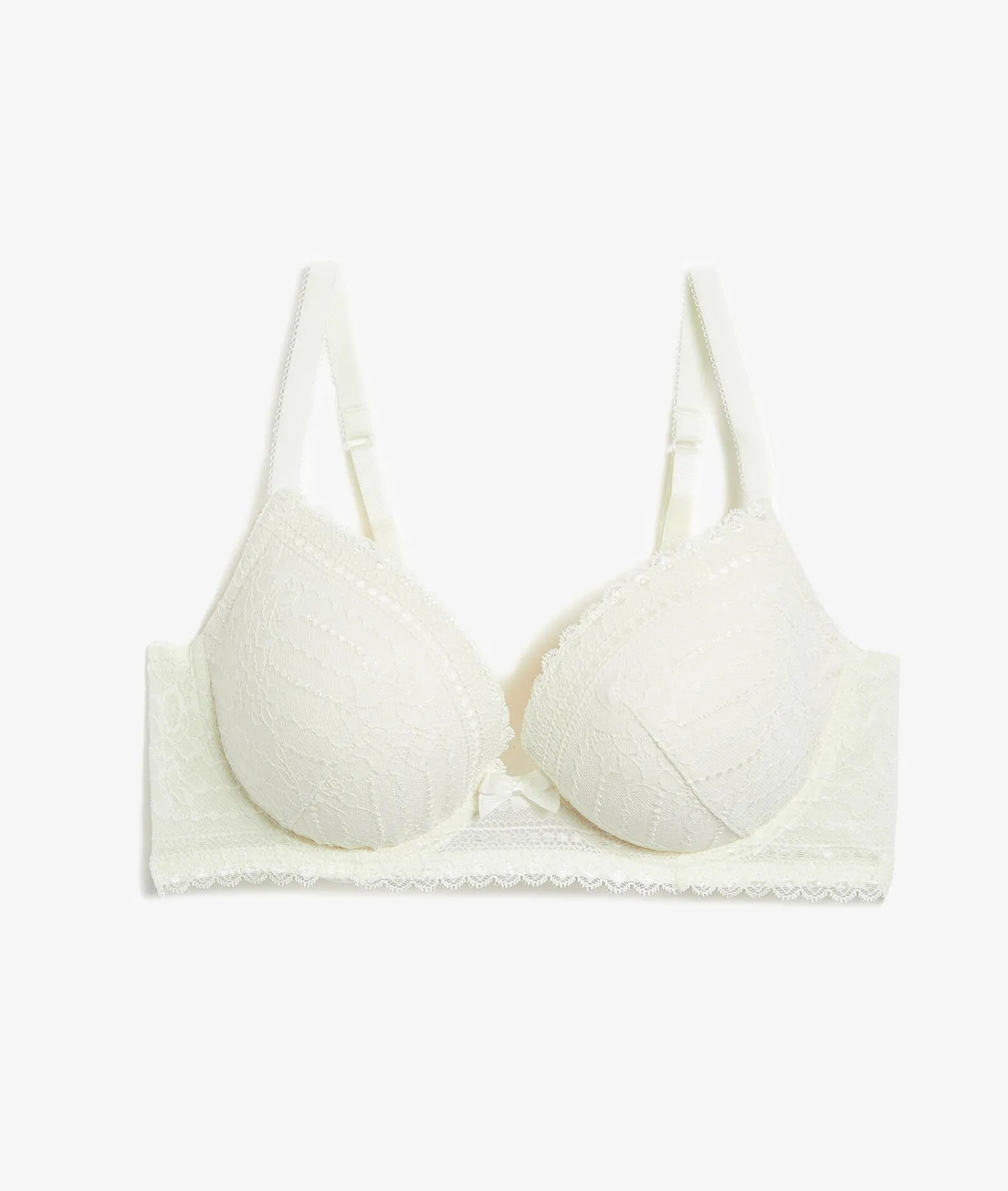 Etam Bra No. 5 - The Lightly Lined Plunge Bra ECRU Clearance