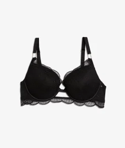 Etam Bra No. 5 - The Lightly Lined Plunge Bra BLACK Store