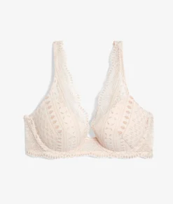 Etam Bra No. 6 - The Lightly Lined Wrap Bra ROSEPOUDRE Clearance