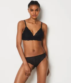 Etam Bra No. 8 - The Wireless Triangle Bra NOIR Cheap